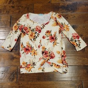 NWOT P.S.Kate Top Size S Floral